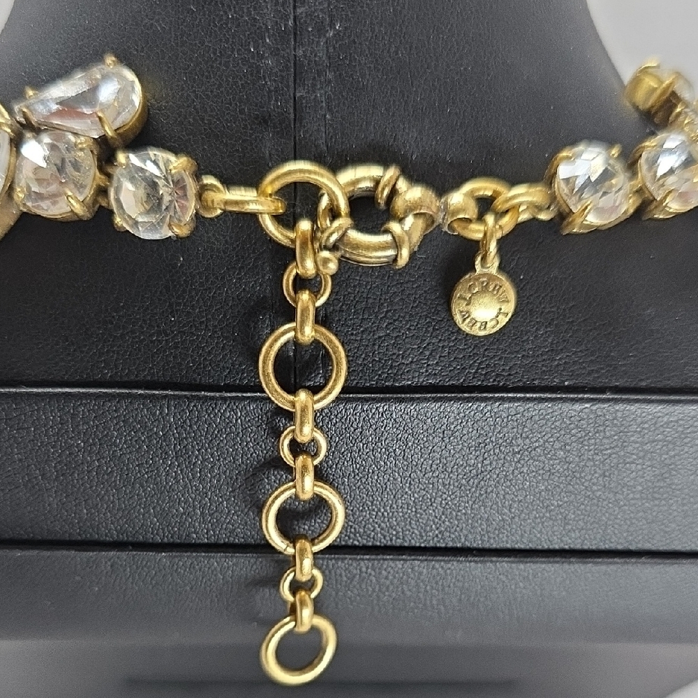 J. Crew Gold Crystal Necklace - Picture 2 of 11